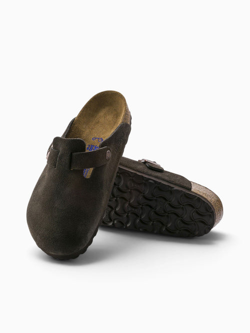 Boston Soft Footbed Mocha Suede Brown / 36 / M