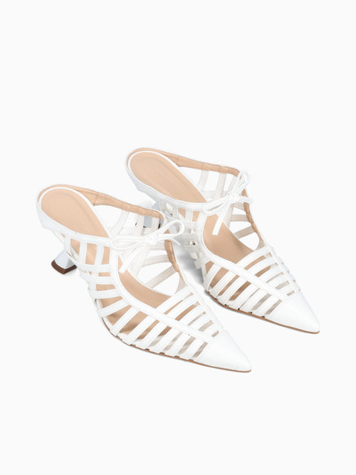 Scarlet White Patent White / 5 / M