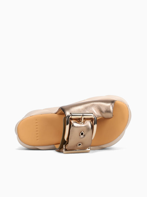 Mellow Glow Brass Metallic Sheep Leather Bronze / 35 / M