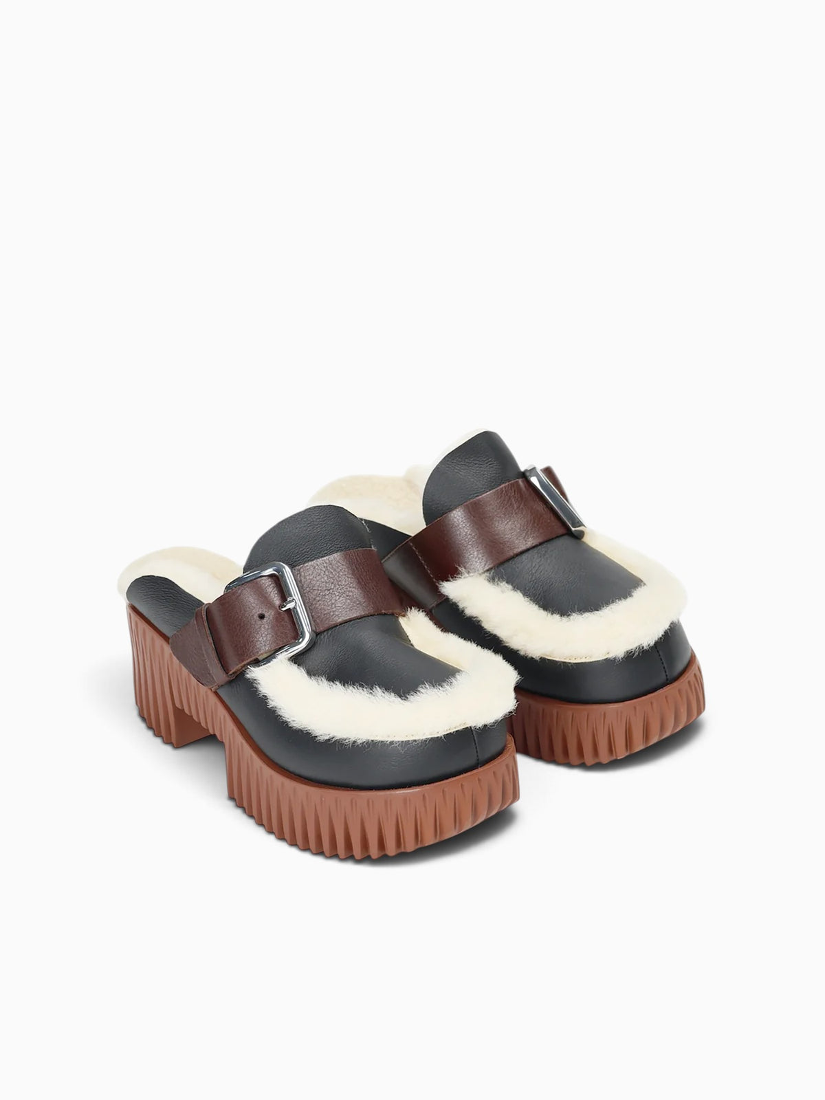 Plia Amber Oreo Sheep Shearling Black / 35 / M