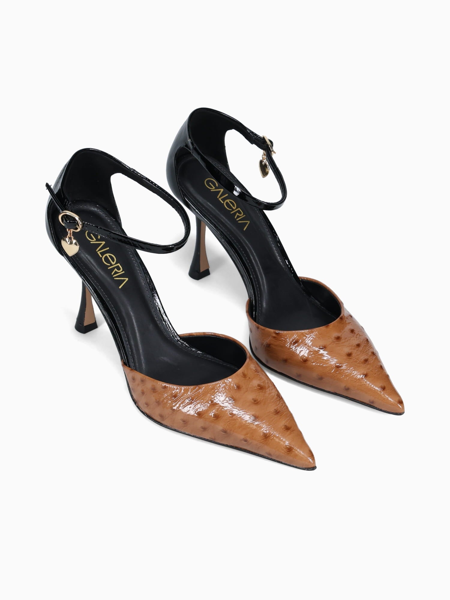 Claribel Alessandro Avestruz Patent Tan / 5 / M