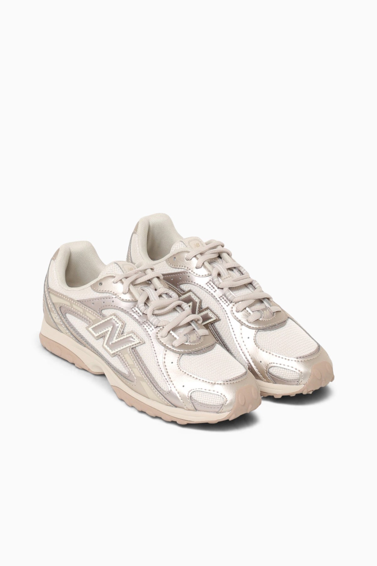 204l Gold Metallic Leather Mesh Gold / 4 / M