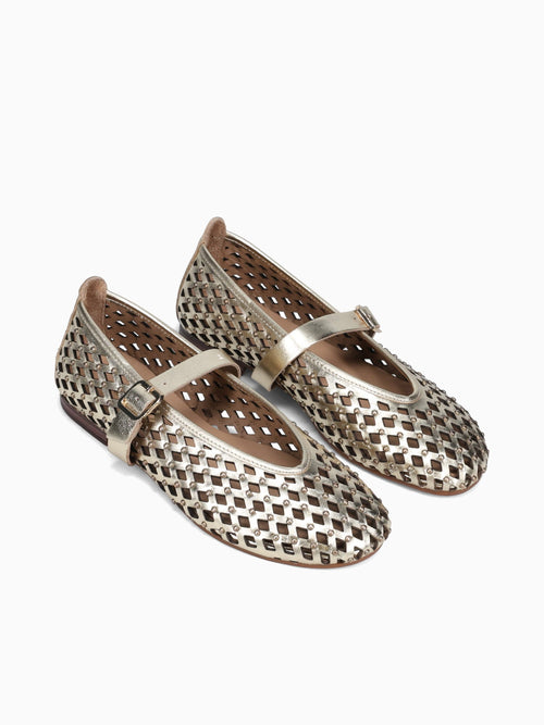 Zeynep Gold Leather Gold / 36 / M