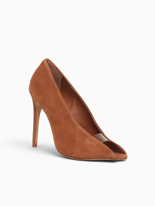 Gia Lee Red Cognac Suede Cognac / 5 / M
