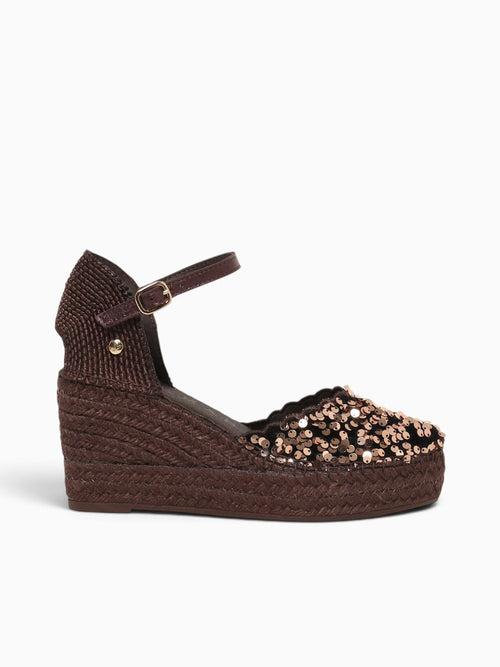Sara Marron Lentejuelas Brown / 36 / M