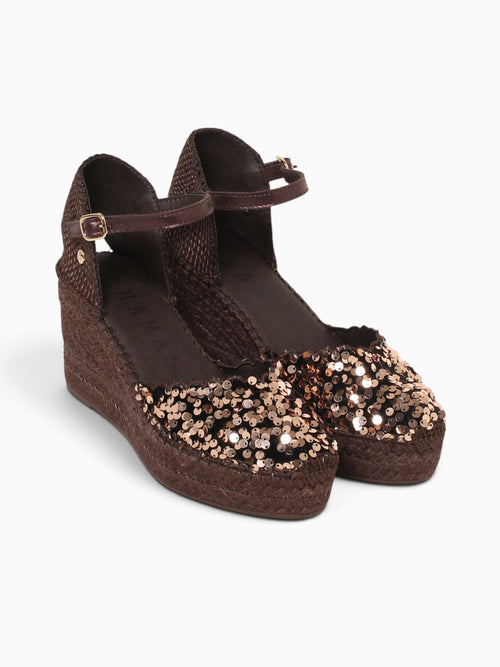 Sara Marron Lentejuelas Brown / 36 / M