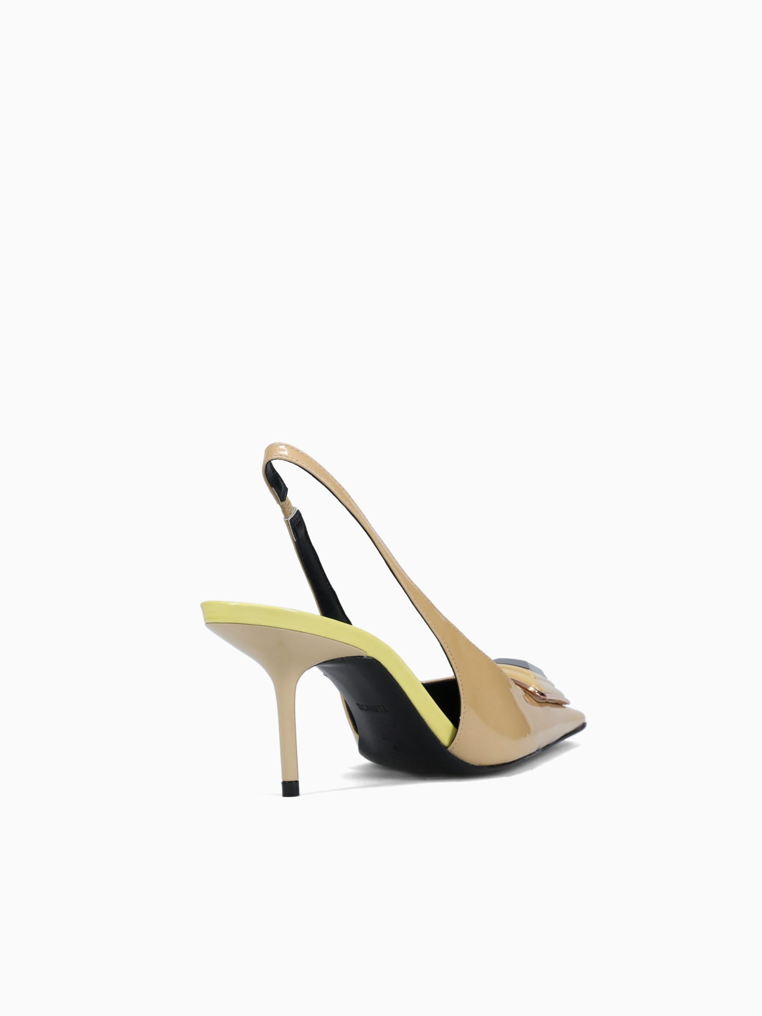 Katalin Ecru Olive Patent Dark Green / 5 / M