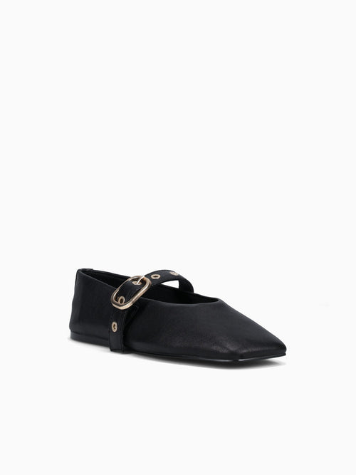 Pilar Black Leather Black / 5 / M