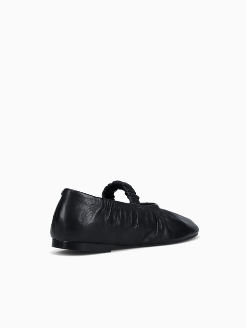 Teresa Black Leather Black / 5 / M