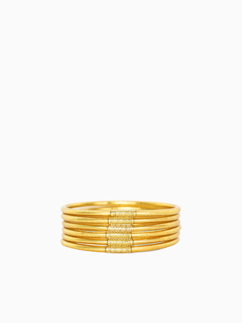 Lumine Gold All Weather Bangles Gold / S