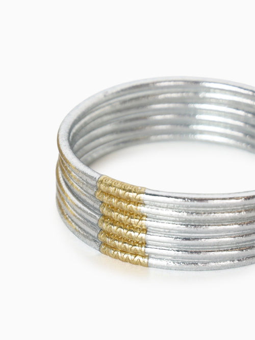 Lumine Silver All Weather Bangles Silver / S