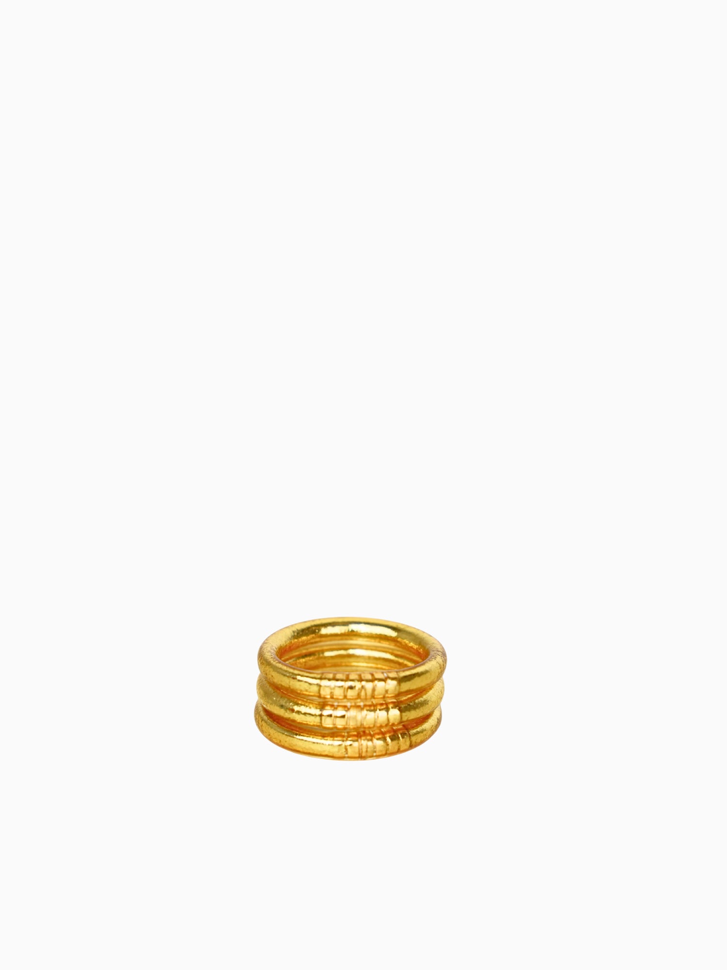 Gold All Weather Rings (set Of 3) Gold / 7