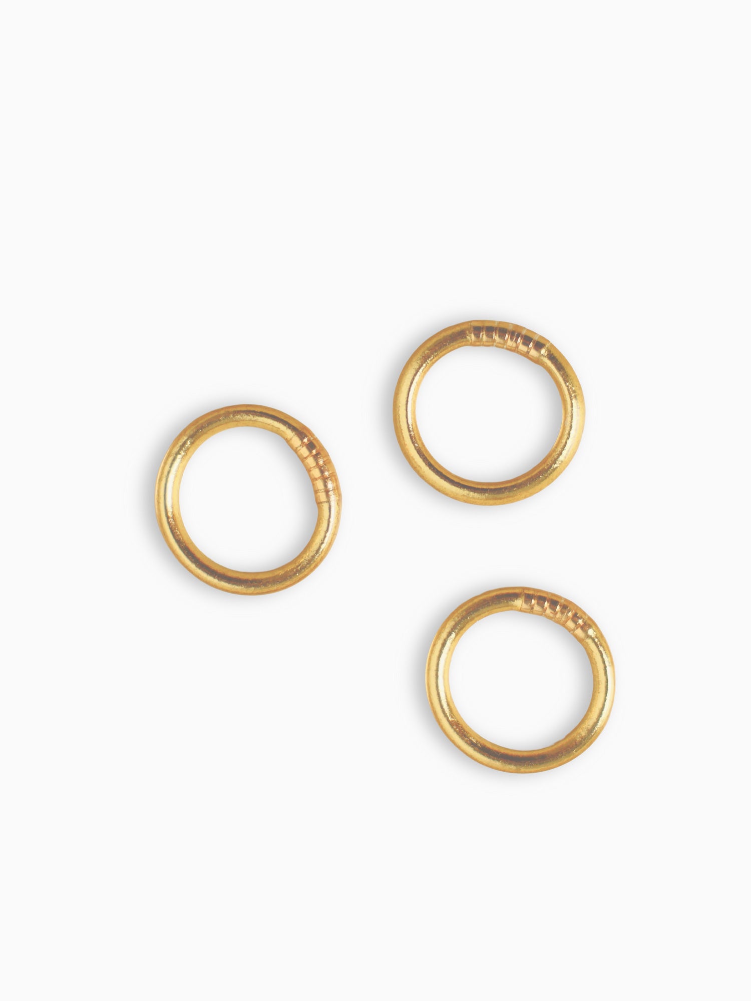 Gold All Weather Rings (set Of 3) Gold / 7