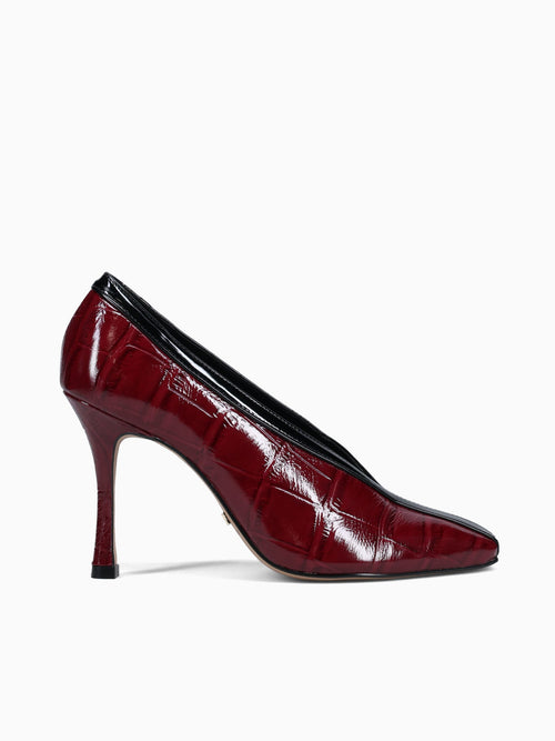 Karl Rubino Black croco patent Patent Wine / 5 / M