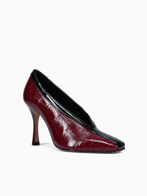 Karl Rubino Black croco patent Patent Wine / 5 / M