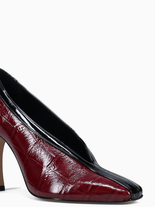 Karl Rubino Black croco patent Patent Wine / 5 / M
