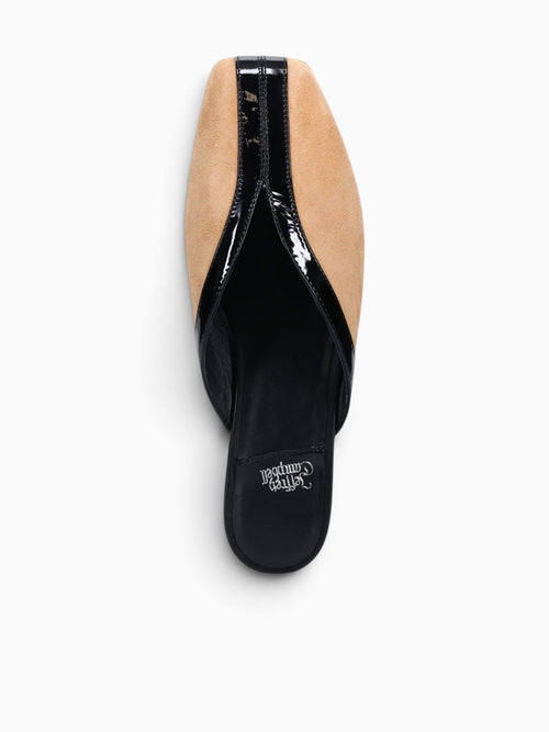 Narrows Beige Black suede Beige / 5 / M