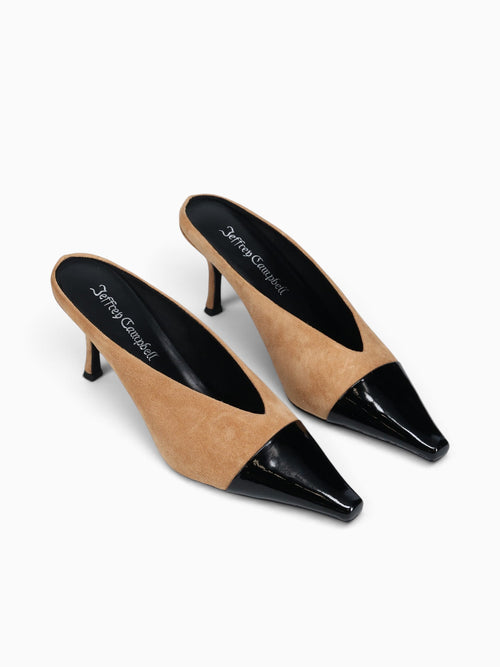 Investor Beige Black kid suede cow lea Beige / 5 / M