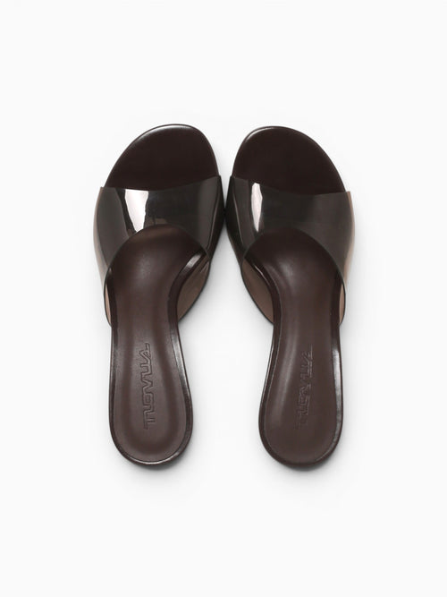 Dora Macchiato Brown vynil Brown / 5 / M