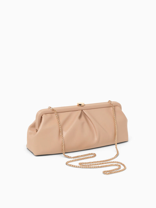 Olivia Clutch Nude Natural