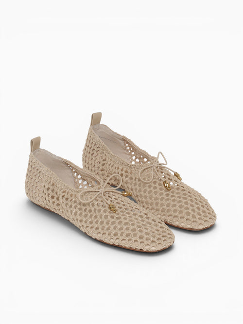 Kaylyn Oatmeal Crochet Natural / 5 / M