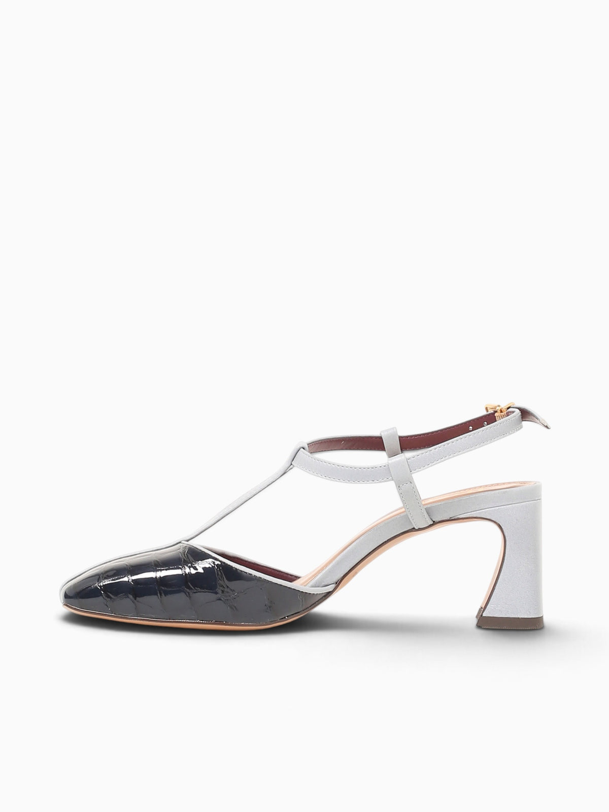 Abigail Noire Croco Gloss Dark Grey / 5 / M