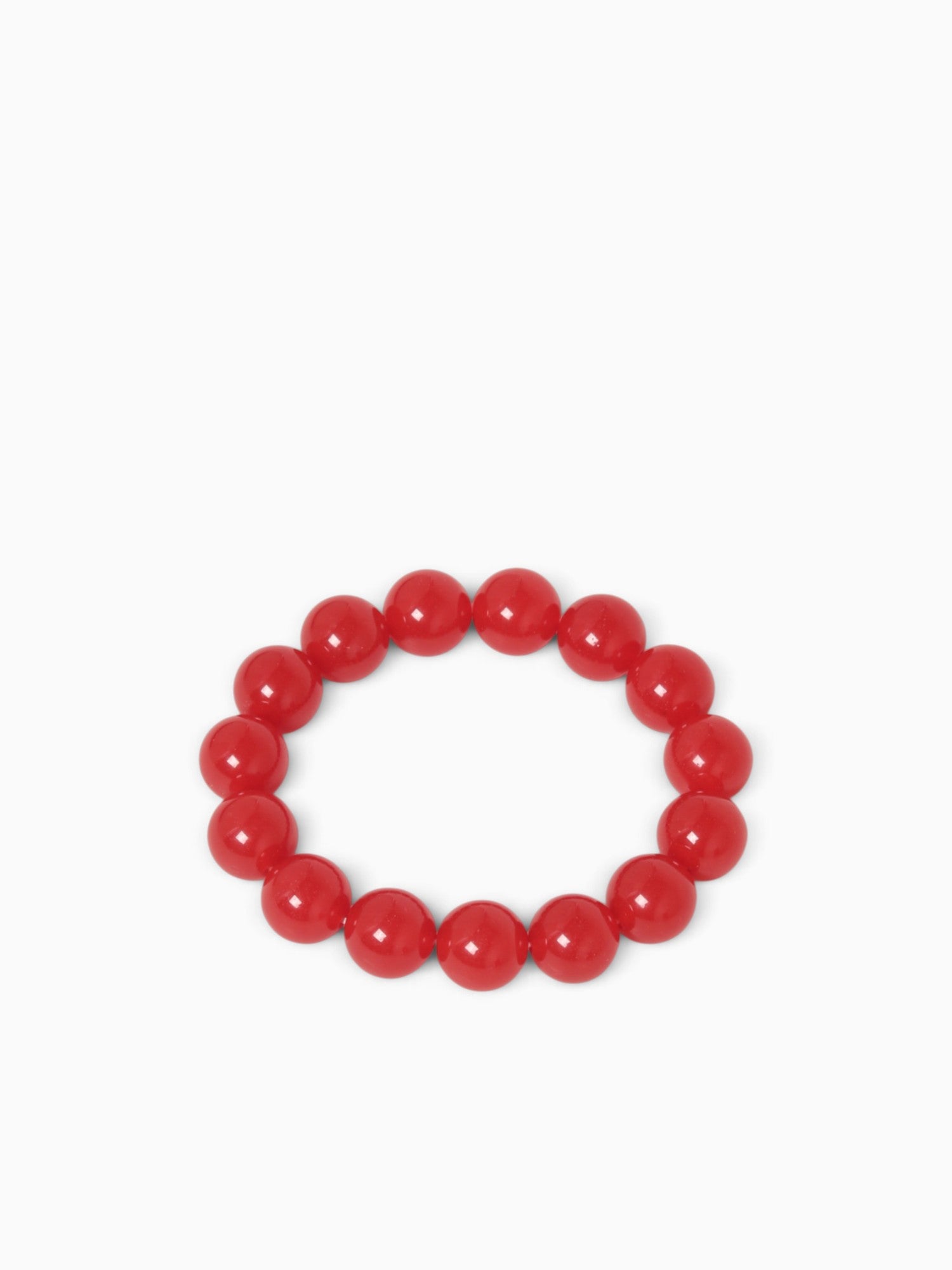 Bra Mila Red Beads Red