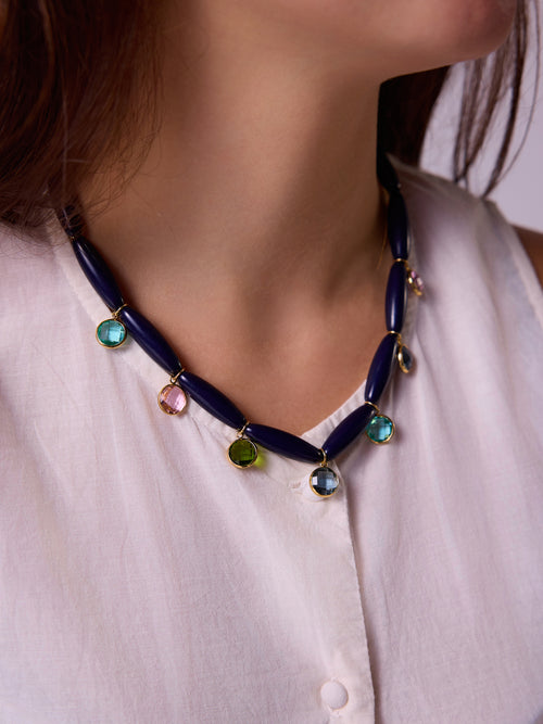 Nec Clara Navy Charms