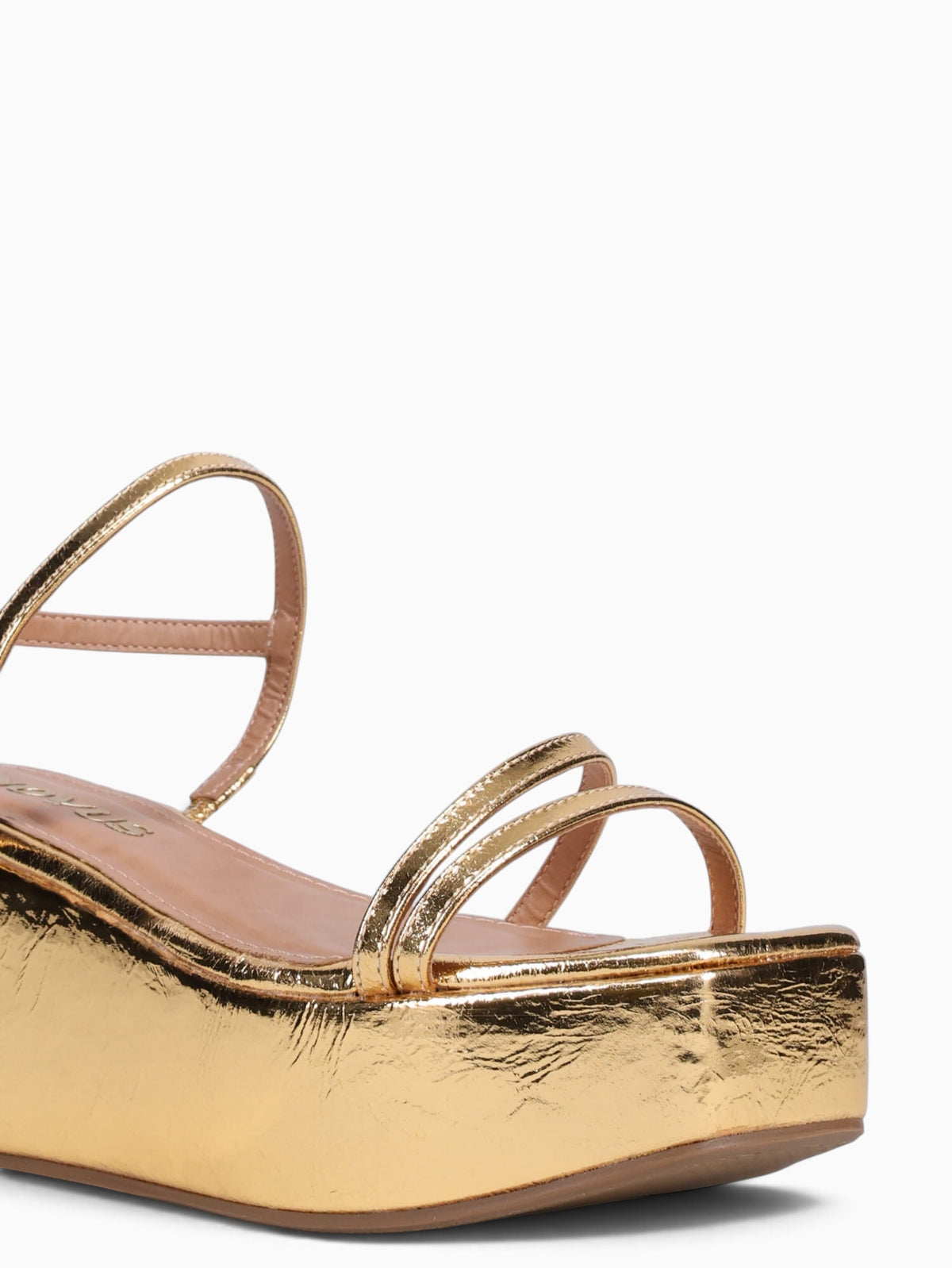 Fabiola Ouro Metal Bala Leather Gold / 5 / M