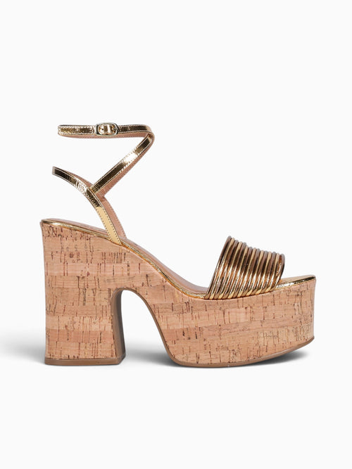 Fabiana Gold Bronze bala metal leather Gold / 5 / M