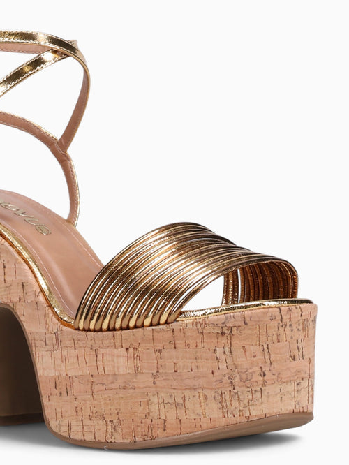 Fabiana Gold Bronze bala metal leather Gold / 5 / M