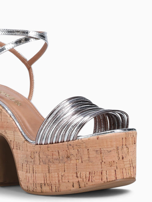 Fabiana Silver Pewter bala metal leather Silver / 5 / M