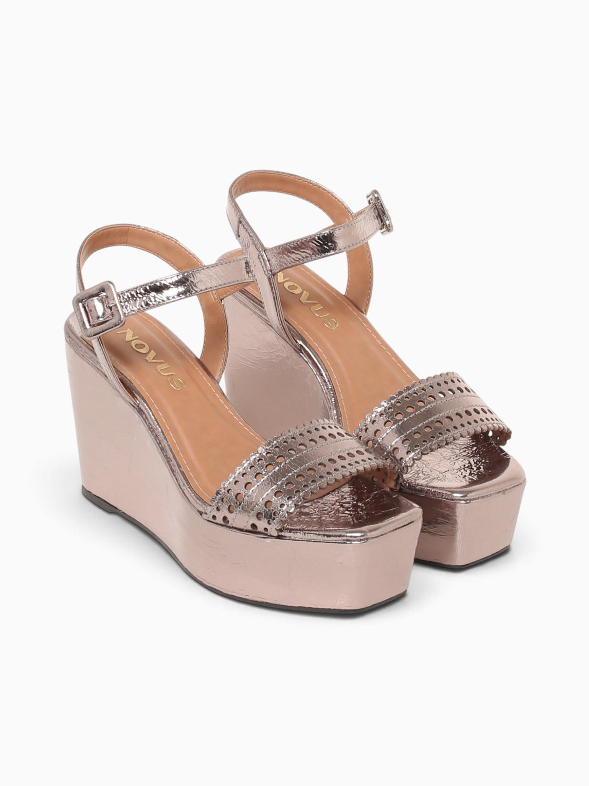 Fariana Pewter Metal Bala Leather Pewter / 5 / M
