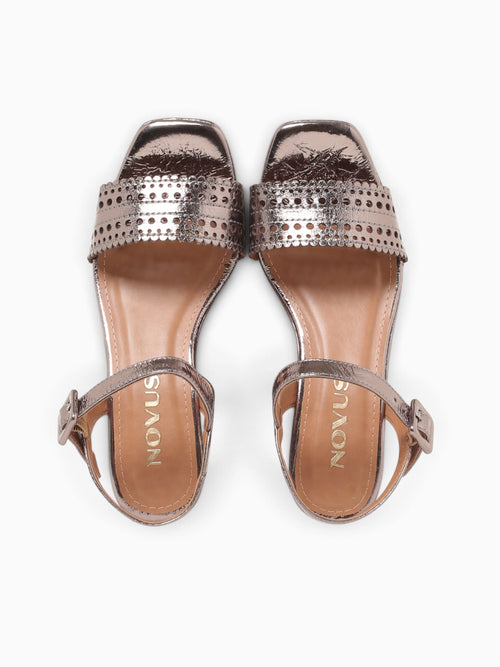 Fariana Pewter Metal Bala Leather Pewter / 5 / M