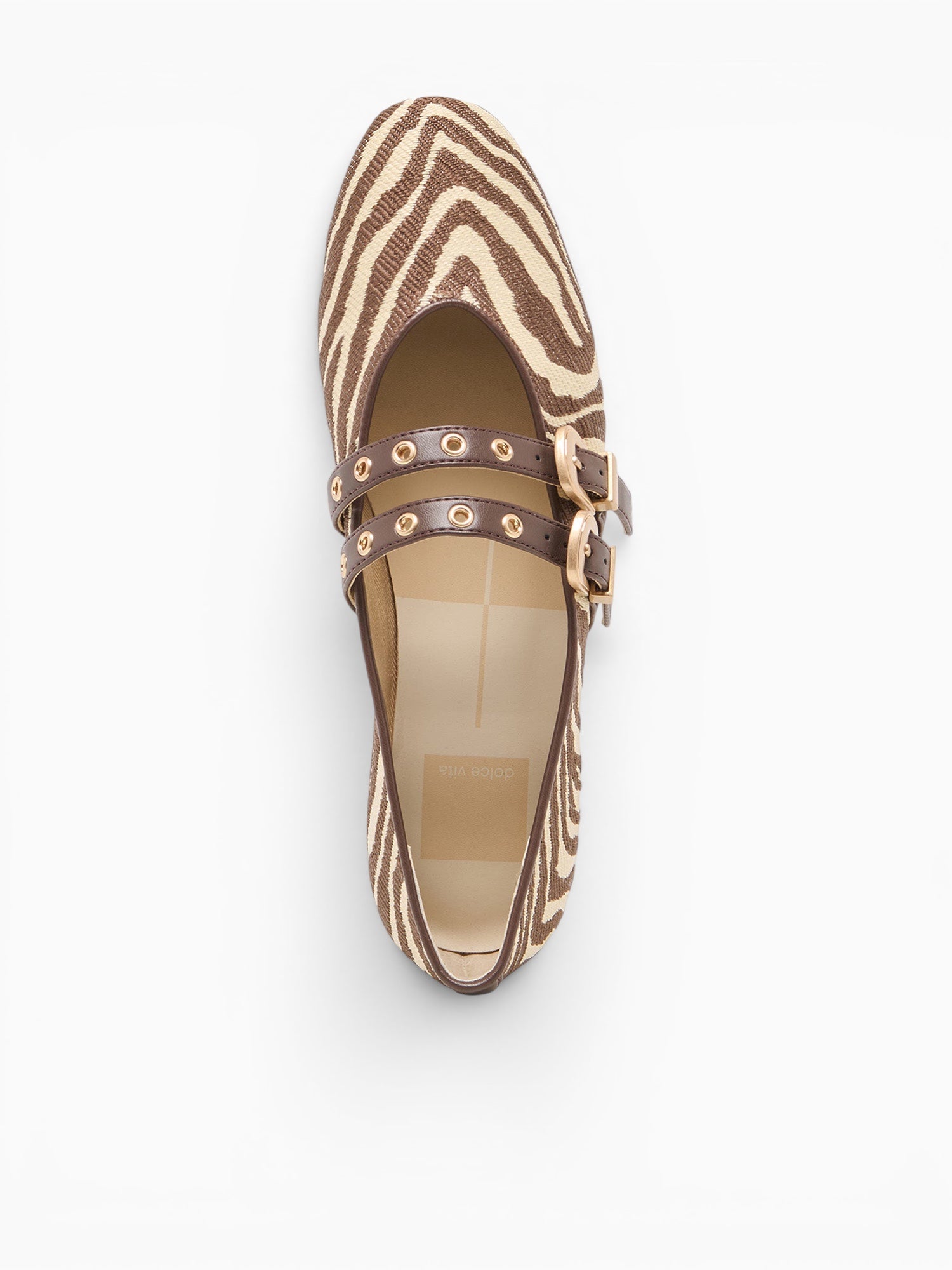 Baylee Grommet Zebra Raffia Brown / 5 / M