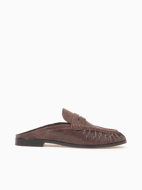 Betzy Mocha Embossed Suede Brown / 6 / M