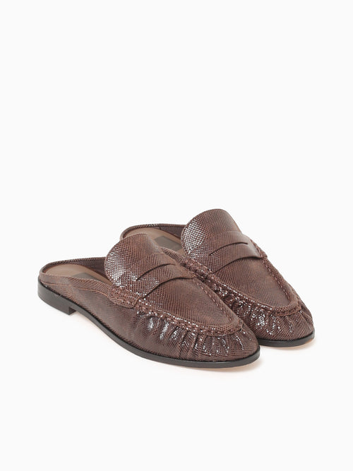 Betzy Mocha Embossed Suede Brown / 6 / M