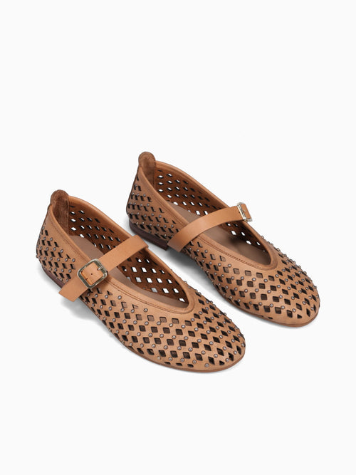 Zeynep Coconut Leather Tan / 5 / M