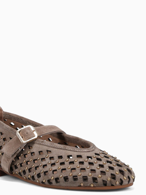 Zeynep Cappuccino Suede Leather Brown / 5 / M