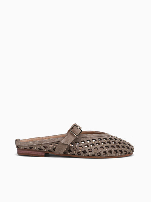 Defne Cappuccino Suede Leather Natural / 5 / M