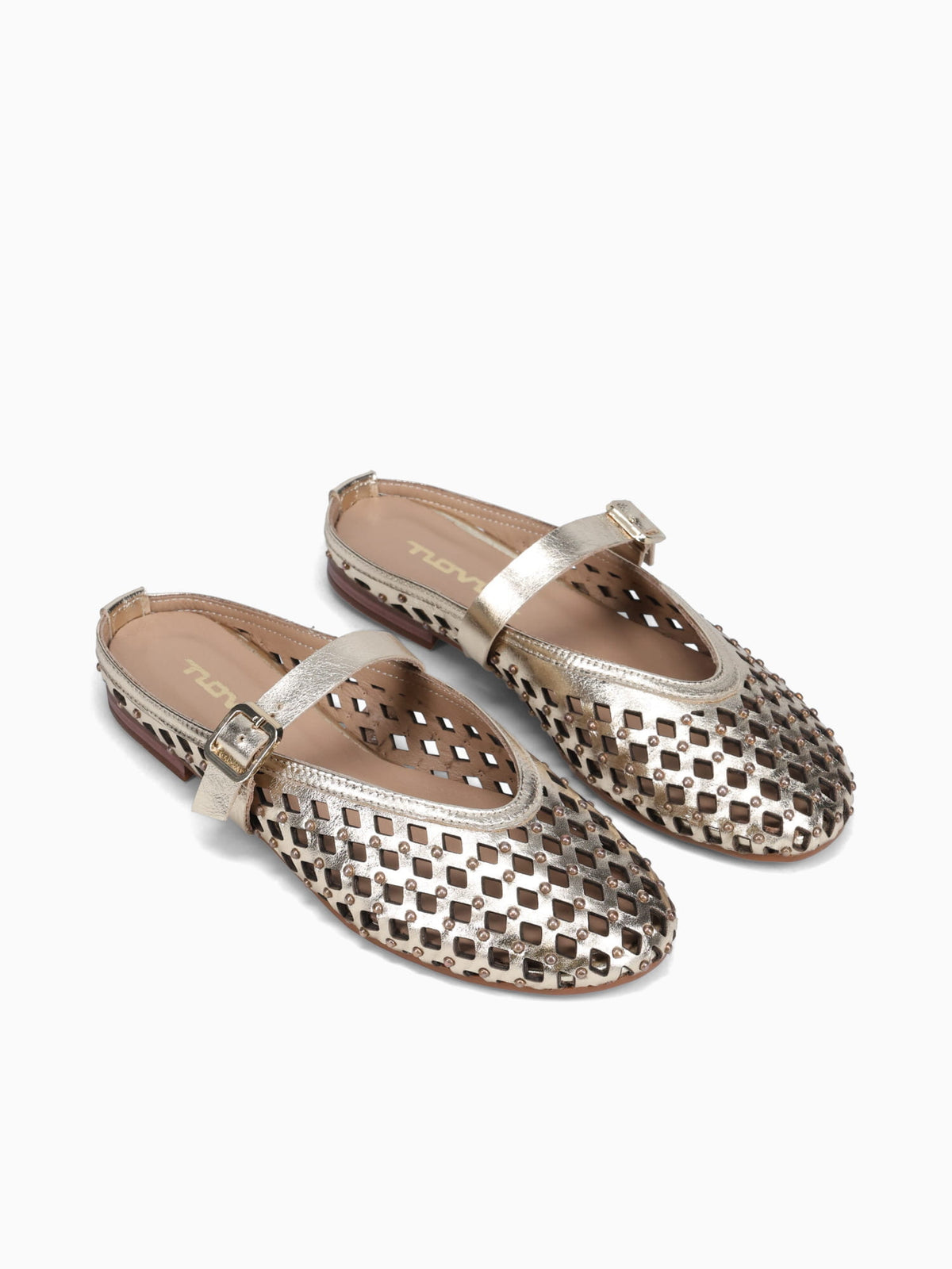 Defne Gold Metallic Leather Gold / 5 / M