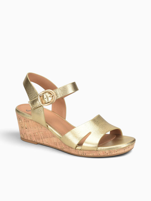 Vanessa Gold Leather Gold / 6 / M