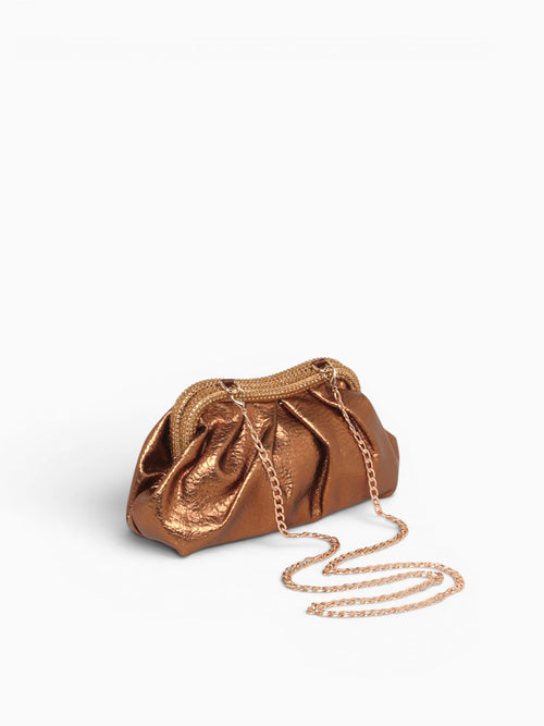 Ophelia Clutch Brown Bronze