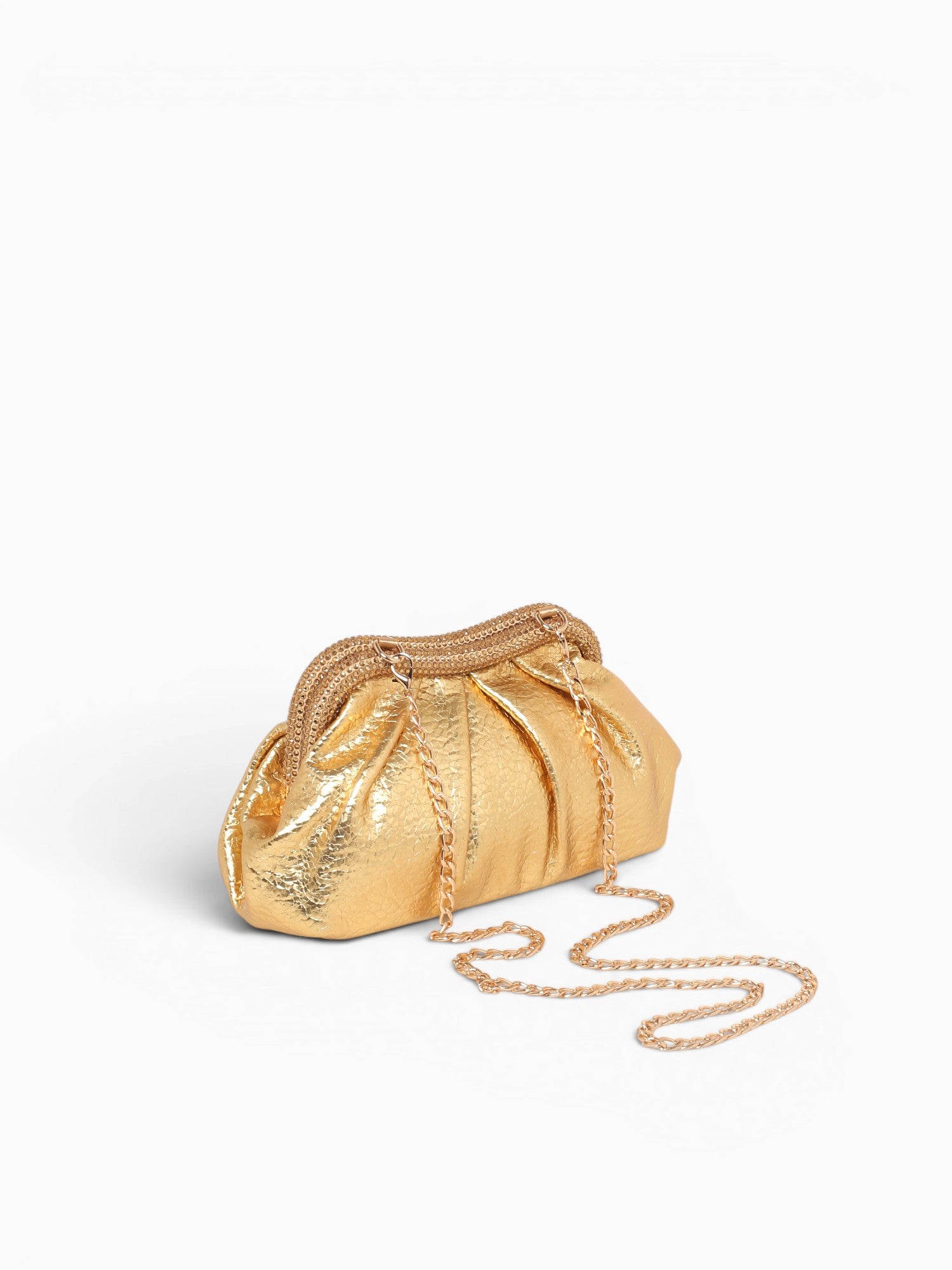 Ophelia Clutch Gold Gold