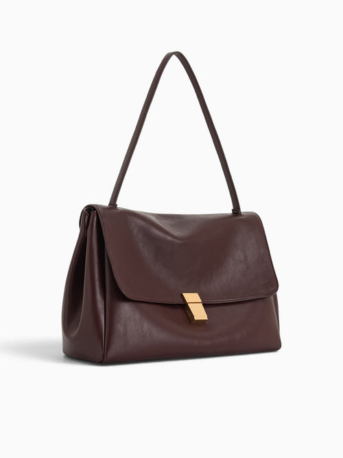 Hilary Shoulder Bag Burgundy Dark Red