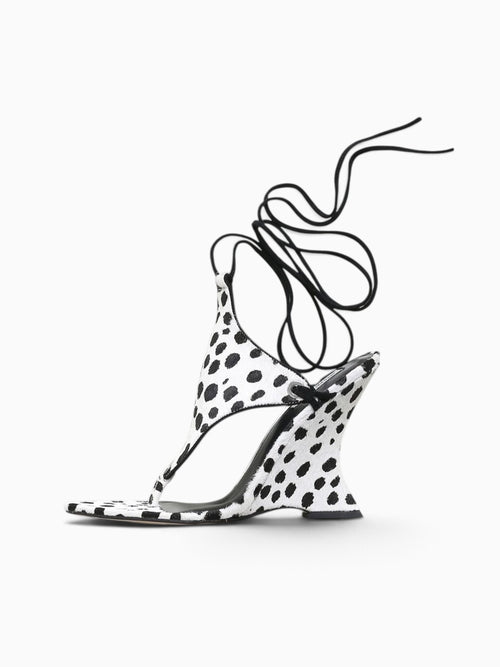 Rampage Dalmation Pony Black White / 36 / M