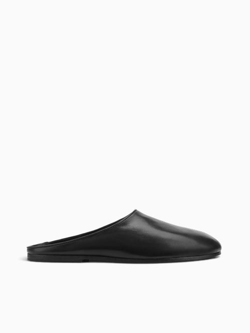 River Mule Black Leather Black / 41 / M
