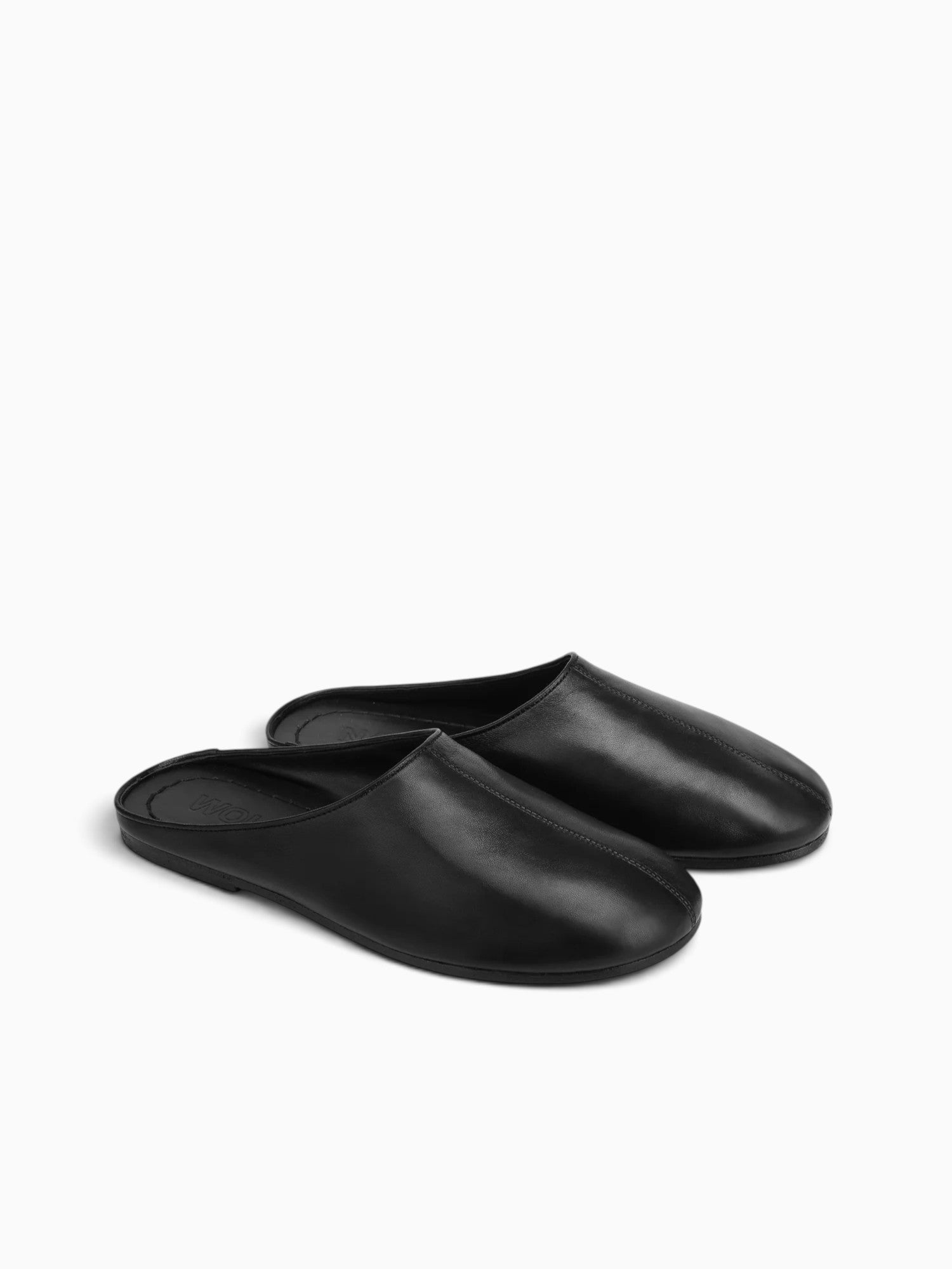 River Mule Black Leather Black / 41 / M