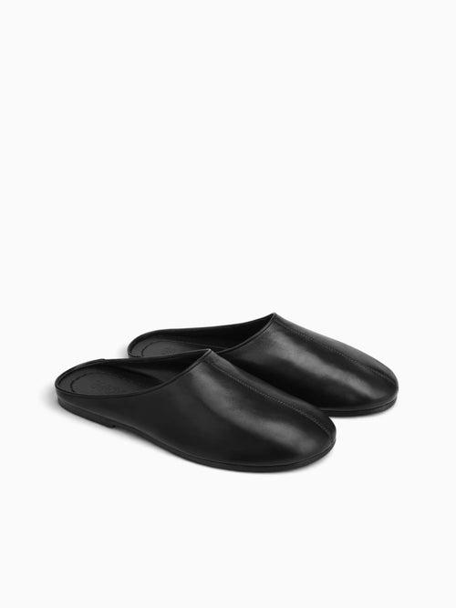 River Mule Black Leather Black / 41 / M