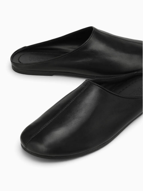 River Mule Black Leather Black / 41 / M